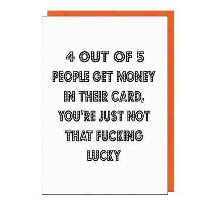 4 out of 5 funny card